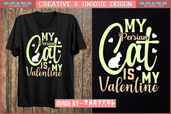 About My Persian Cat is My Valentine Svg