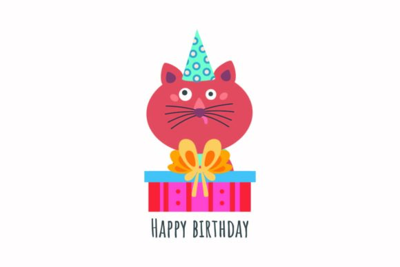 Birthday Party Animal Cat Gift Happy Svg Review