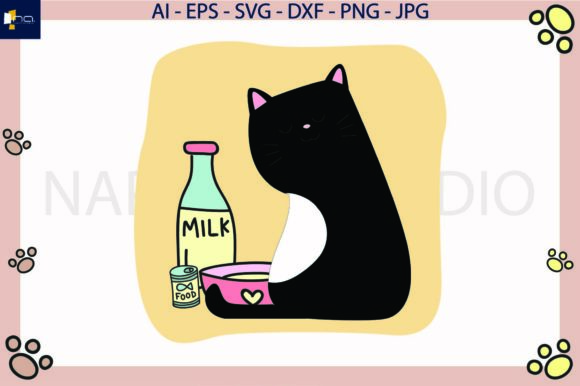 Cat Black and Milk Svg Review