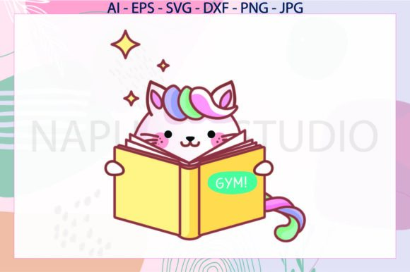 Cat Book Gym Unicorn Svg Review