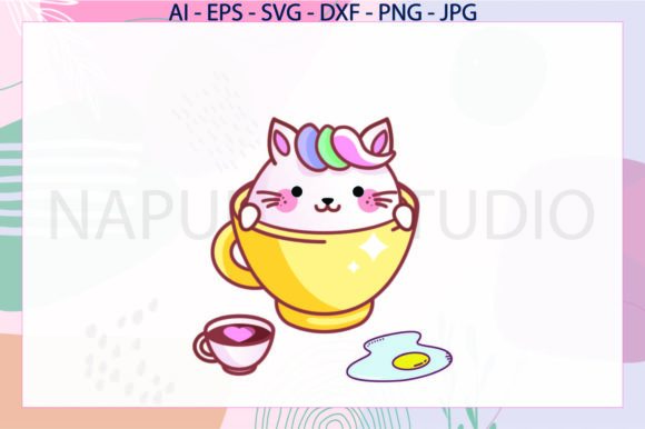 Cat Coffee Egg Unicorn Svg Review