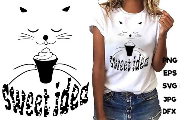 Cat Face Silhouette Sweet Idea Review