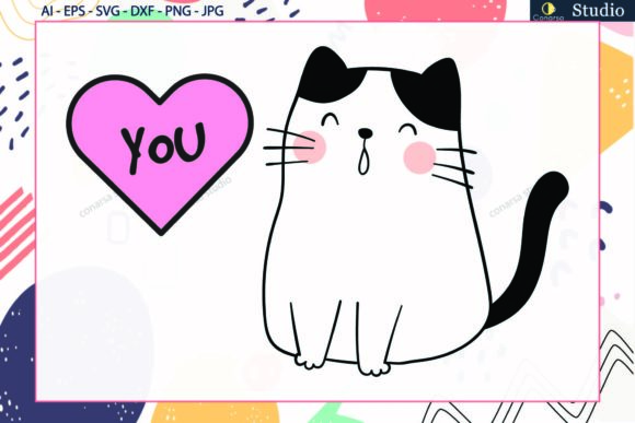 Cat Heart Love Svg Review