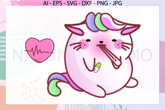 Cat Heart Sick Unicorn Svg Review