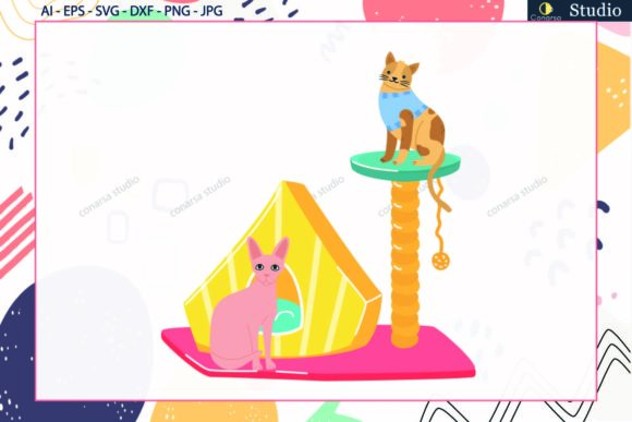 Cat House and Toys Svg Review