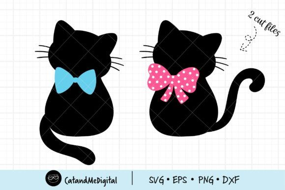 Cat with Bow Svg Review for Embroidery Projects