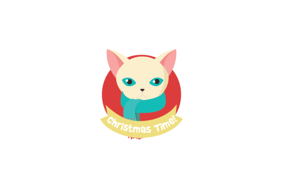 Christmas Stickers Cat White Animals Svg Review