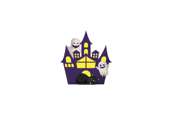 Halloween Cat Black Ghost House Svg Review