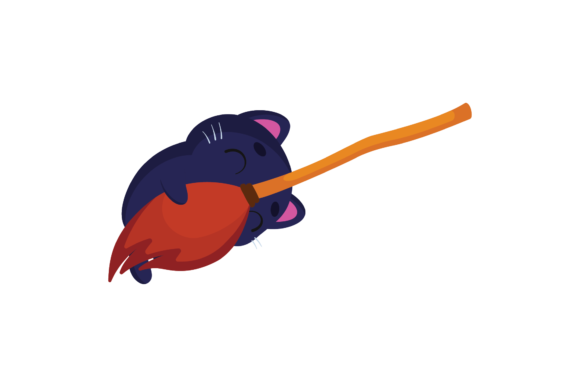 Halloween Cat Broom Magic Svg Review