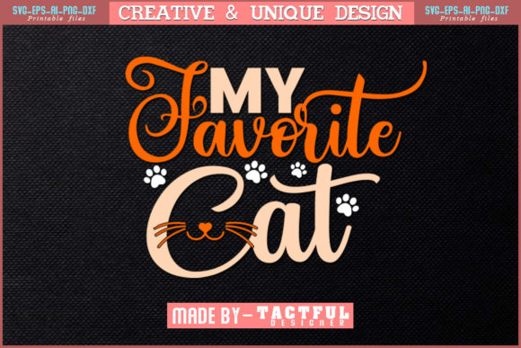 My Favorite Cat T-Shirt Design Svg Png Review
