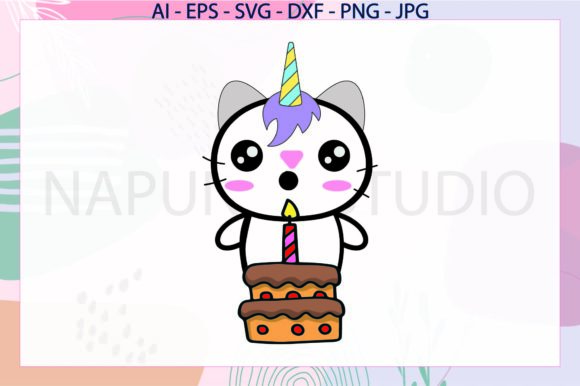 Unicorn Cat Cake Birthday Candle Svg Review